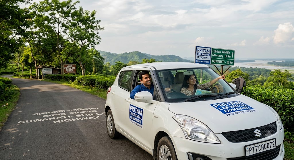 Pritam Car affordable self drive car rental service in Guwahati offering comfortable cars for local and outstation travel